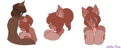 2019 5_fingers absurd_res accessory anthro anthro_penetrated big_breasts big_ears biped blue_eyes blush bodily_fluids breast_rest breast_squish breasts breasts_frottage brian_flameforger brown_body brown_fur brown_hair canid canine canis closed_eyes cum cum_in_mouth cum_inside cum_on_breasts cum_on_face did digital_media_(artwork) duo erection eyebrows eyelashes eyewear fellatio female female_penetrated fingers first_person_view front_view fur genital_fluids goggles hair hair_accessory hair_tie happy hi_res humanoid_hands licking male male_penetrating male_penetrating_female mammal maria_lys multicolored_body multicolored_fur nipples nude one_eye_closed open_mouth oral oral_penetration paizuri penetration penile penis sex side_view signature sitting smile solo_focus squish straight teeth titjob tongue tongue_out two_tone_body two_tone_fur wolf wolfie-pawz