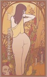 1girls animated art_nouveau artist_name ass autumn bouncing_breasts frame grass looking_at_viewer medium_breasts mp4 no_sound nude original original_character pinup presenting pumpkin skull solo standing theinsaneum thick_thighs turning vegetation video wide_hips