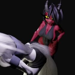 1futa 1girls 3d 3d_animation alcohol blender curvaceous dancing drunk female furry futa_on_female futanari helluva_boss heperson intersex leotard loona_(helluva_boss) millie_(helluva_boss) no_sound party shortstack tagme thick thick_thighs thighs video voluptuous