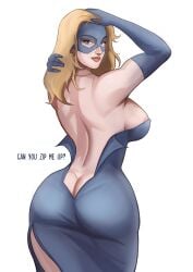 blonde blazer from dispatch (game) by bebzebk