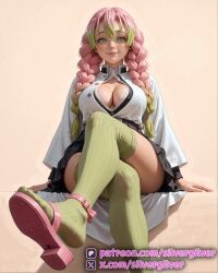 kanroji mitsuri from demon slayer by silvergilver