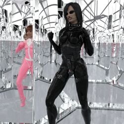 2futas 3d assassin bodysuit bondage catfight choking corset daz3d daz_studio dominatrix expendableinvaders female female_combatant femdom futa_only futanari garrote garrotes_assassins_latex heroine heroine_in_trouble horror intersex latex latex_bodysuit latex_clothing latex_suit lesbian_domination lezdom mirror operatives penis penis_sleeve peril rubber_clothing ryona scifi shiny_clothes skin_tight skintight snuff stalking strangling trans_woman villainess yuri zako