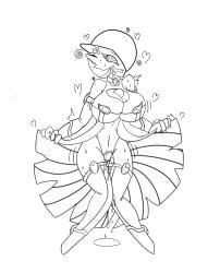 1girls absurdres alternate_version_available big_breasts breasts breasts_bigger_than_head english_text female female_only femdom femsub gardevoir greyscale happy_trance hearts_around_head huge_breasts hypnosis hypnotic_breasts hypnotic_clothing hypnotized_hypnotist knees_together large_breasts monochrome nintendo original pokemon pokemon_(creature) pussy pussy_juice ring_eyes slavekini smile solo theguy12345 thick_thighs wet_pussy