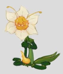 1male cfmot contest_for_a_million_of_thousands cum fan_design flower glasses leaf_tail male narcissus_(cfmot) nervous object_show object_show_community object_shows osc plant sweating tentacle_penis tentadick инмт