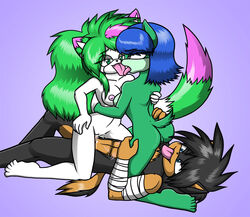 2010 blue_eyes cunnilingus cute_fangs fan_character female green_eyes kissing male oral pink_eyes saillestraife sex sonic_(series) sonic_the_hedgehog_(series) straight vaginal_penetration