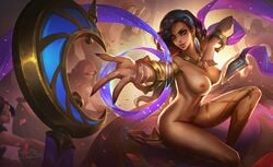 big_breasts breasts brown_eyes brown_hair esmeralda_(mobile_legends) mobile_legends mobile_legends:_bang_bang nude_female yabasu