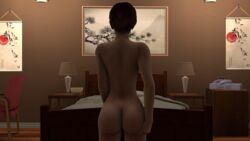 1girls 3d ass big_ass butt capcom hotel light-skinned_female looking_away nude rebecca_chambers resident_evil resident_evil_0 source_filmmaker tagme weaponizedpornography