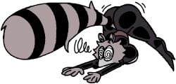 1girls 2025 anthro anthro_female anthro_only ass breasts diegutan dizzy dizzy_eyes female female_only furry furry_female furry_only latex latex_clothing latex_suit oc original_character raccoon raccoon_girl thighs uva_the_raccoon