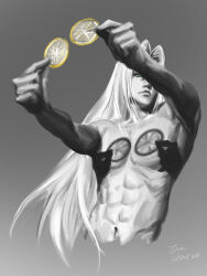2d_(artwork) final_fantasy final_fantasy_vii hands_casting_shadow lemon sephiroth shadow