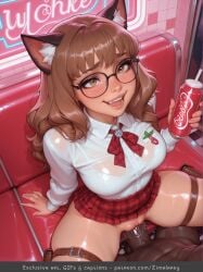 1girl 1boy animal_ears hetero penis brown_hair skirt sex glasses dark_skin dark-skinned_male vaginal interracial brown_eyes red_skirt breasts cat_ears bra_visible_through_clothes shirt uncensored pussy animal_ear_fluff blush long_hair underwear white_shirt clothed_sex holding bra sweat open_mouth wet smile thigh_strap wet_clothes solo_focus sitting large_breasts see-through spread_legs bowtie looking_at_viewer vending_machine long_sleeves looking_up teeth see-through_shirt black-framed_eyewear nude wet_shirt hogwarts hermione_granger ai_generated hi_res high_quality high_resolution highres zimalarey blacked bbc dark_skinned_male black_male white_female
