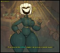 1girls cassie_rose_(mcsm) female female_focus female_only minecraft minecraft:_story_mode pelosdealgodon tagme the_white_pumpkin thepinkthing thicc thick_ass