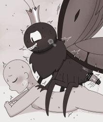 2026 2_antennae 3_fingers 4_legs 4_wings animal_genitalia anon anonymous_female arthropod arthropod_abdomen bald bestiality blush bodily_fluids breasts butterfly cel_shading censor_bar censored cloaca cloacal_penis crown cum digital_drawing_(artwork) digital_media_(artwork) disney drooling duo ejaculation erection eyespots female female_human feral fingers genital_fluids genitals grin headgear hi_res hoppers human human_on_feral insect insect_wings interspecies japanese_description lepidopteran lepidopteran_wings looking_pleasured male male/female mammal markings misleading_thumbnail monochrome monotone_body motion_lines multi_wing nipples nude nude_female nude_human omnivore_(artist) penis pixar quadruped round_head ruff saliva shaded side_view small_breasts smile steam sweat tapering_penis teeth titus_(hoppers) toothy_grin uhh... vein veiny_penis wings y/n y/n_(your_name)