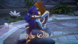1futa 1girls 3d animated anon_nsfw_va ass big_ass blizzard_entertainment blonde_hair bouncing_ass completely_nude cowgirl_position cum cum_drip cum_in_pussy cum_inside dark-skinned_female dark-skinned_futa dark_skin elf elf_ears elf_female elves french_kiss futa_on_female futanari happy_sex highres kissing kissing_while_penetrated large_breasts long_hair looking_pleasured loop morilymory munt_works music night_elf night_elf_futa nude nude_female opennsfwsp passionate pointy_ears sex slim_waist sound tagme tattoo vaginal_penetration video world_of_warcraft