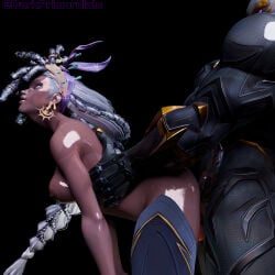 3d_(artwork) 3d_model 3d_render bent_over big_ass black_on_black black_panther_(marvel) black_panther_(marvel_rivals) black_panther_(series) blender blender_(artwork) blender_(software) blender_cycles dark-skinned_female dark-skinned_male dark_skin darkprimordials hands_on_hips intraracial marvel marvel_comics marvel_rivals ororo_munroe pleasured pleasured_face storm_(marvel_rivals) storm_(x-men) tchalla x-men