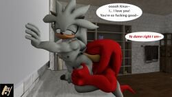 3d 3d_(artwork) 4k absurd_res aldenyates anal anthro anthro_on_anthro anthro_penetrated anthro_penetrating barefoot bathroom bathroom_sex bathroom_wall digital_media_(artwork) echidna eulipotyphlan feet hedgehog hi_res kneeling kneeling_position kneeling_sex knuckles_the_echidna looking_at_another looking_back looking_pleasured male male/male mammal monotreme oral penetration rimming seductive sega sex silver_the_hedgehog sonic_(series) sonic_the_hedgehog_(series)