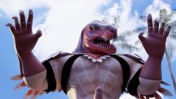3d 3d_(artwork) baresleepybear boner dinosaur erection hi_res human humanoid king_of_dinosaurs male male/male male_only mammal non-human non-human_head non-human_only prehistoric_species reptile scalie solo solo_male