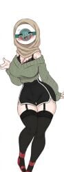 ai_assisted arabian arabian_clothes big_ass big_breasts clothed clothing countryhumans countryhumans_edit countryhumans_girl edit flawsy flawsystyle hijab hijabi muslim syria_(countryhumans) thick_thighs