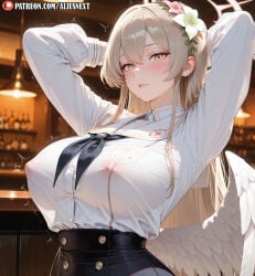 1girls female mature_female mature light_skin light-skinned_female breasts boobs huge_breasts big_breasts lingerie big_ass huge_ass massive_breasts massive_ass ai_generated patreon aliusnext thick_thighs thick_ass thick thick_legs thick_lips thick_hips sweat sweatdrop sweating sweaty sweaty_body sweaty_breasts voluptuous_female voluptuous voluptuous_body username uncensored watermark anime style 2025 hi res high quality resolution highres blue_archive nagisa_(blue_archive) nipples angel nipple_bulge