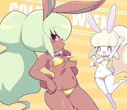 agent_spect-hare bunny_ears bunny_girl bunny_mint golden_bikini golden_week large_breasts level-5 nollety snow_rabi snow_spect-hare tagme yo-kai_watch youkai_watch