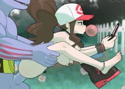 1boy 1female 1girl 1girls 1male 2d 2d_(artwork) 2d_artwork 3ds ambiguous_penetration anal anal_penetration anal_sex areola areolae balls ballsack barefeet barefoot black_toenail_polish black_toenails blowing_bubblegum blue_eyes boot_removed boots bored bored_expression bored_sex breasts brown_hair bubble_gum bush bushy_pubes cock disinterested disinterested_sex feet feet_up female female_focus from_behind game_freak hat hilda_(pokemon) huge_cock huge_penis interspecies large_breasts long_hair long_legs machoke maho_malice male male/female male_penetrating male_penetrating_female multitasking nail_polish nails nintendo nipples no_bra no_panties nude nude_female outdoors outside penis playing_videogame pokemon pokemon_(species) pokemon_bw pokephilia ponytail pubic_hair pussy sex squirt squirting stand_and_carry_position standing standing_sex testicles tied_hair toenail_polish toenails toes toes_spread vagina very_long_hair