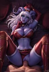 1girls 1male ai_generated draenei draenei_female tagme warcraft world_of_warcraft
