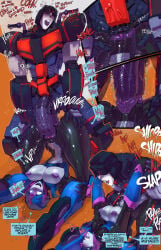 1boy 1girls 2_penises anal anal_insertion anal_penetration anal_sex arcee arcee_(prime) bare_arms bare_legs bare_shoulders bare_thighs big_breasts big_penis blush clanker clothed clothing color comic comic_page embarrassed english_text female fred_perry hand_on_penis hi_res huge_cock imminent_sex jack_darby large_breasts looking_pleasured male male/female male_penetrating massive_penis page_8 penetration penile_penetration penis_in_pussy pleasure_face pussy pussy_juice robot robot_boy robot_girl robot_humanoid robot_joints robotic_arm sex standing stomach_bulge text text_bubble thick_thighs train transformers transformers_prime vaginal_penetration wet wet_pussy