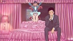 1girl1boy 2d_animation ass ass_focus ass_grab backrooms bed bedroom blonde_hair cap dreamcore dress gojou_wakana hentai kanagawa7d kitagawa_marin liminal_spaces long_hair my_dress_up_darling red_eyes sono_bisque_doll_wa_koi_wo_suru sound tagme video