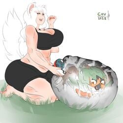 1futa 2018 abs absorption_vore absurd_res ambiguous_gender animal_ears animal_humanoid anthro avian barefoot beak big_ass big_breasts big_penis big_testicles bird bodily_fluids breasts bulge cev cev_rosa cleavage clothed clothing cum dated decidueye dickgirl digital_media_(artwork) eyelashes feet fur furry futa_only futanari genital_fluids ghost grass green_eyes half-closed_eyes hi_res holding huge_breasts huge_testicles humanoid hyper hyper_testicles impossible_clothes intersex interspecies kneeling large_ass large_breasts large_testicles looking_at_viewer mammal mammal_humanoid muscular muscular_arms muscular_intersex muscular_legs nintendo open_mouth original_character outdoors penis pokémon_(species) poke_ball pokemon pokemon_sm pose shorts size_difference smile soles solo source_request tail tank_top teeth text thick_thighs toes video_games vore watermark white_background white_fur white_hair wide_hips wings