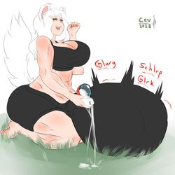 1futa 2018 abs absurd_res animal_ears animal_humanoid anthro barefoot big_ass big_breasts big_penis big_testicles bodily_fluids breasts bulge cev cev_rosa cleavage clothed clothing cock_vore cum dated decidueye dickgirl digital_media_(artwork) eyelashes feet fur futa_only futanari genital_fluids grass green_eyes half-closed_eyes hi_res holding huge_breasts huge_testicles humanoid hyper hyper_testicles implied_vore impossible_clothes intersex kneeling large_ass large_breasts large_testicles looking_at_viewer mammal mammal_humanoid motion_lines muscular muscular_arms muscular_intersex muscular_legs nintendo open_mouth original_character outdoors penis pokémon_(species) poke_ball pokemon pose shorts size_difference smile soles solo sound_effects tail tank_top teeth text thick_thighs toes video_games watermark white_background white_fur white_hair wide_hips