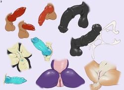 10s 2019 animal_genitalia animal_penis anthro anus ass balls bodily_fluids canid canine canine_penis cum digital_media_(artwork) dragon dragoness equid equine equine_penis erection female fur genital_fluids hi_res horse horsecock knot male mammal nude penis pussy scalie simple_background spread_legs spreading squeeshy