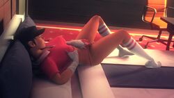 1girls 3d animated bed female femscout fingering fingering_pussy fingering_self lying masturbation mrfestive panties rule_63 sound source_filmmaker tagme team_fortress_2 underboob underwear video