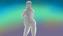 16:9 4k absurd_res alien big_breasts black_eyes breasts female hair hi_res humanoid invalid_tag looking_at_viewer nipples nude pussy smile smirk thelegend27furrydegenerate white_body white_hair white_skin