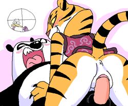 1girls 2008 anus ass bear dreamworks fat_male female giant_panda interspecies kung_fu_panda kung_fu_panda_(movie) male master_po_ping master_tigress panda paramount_pictures penis po pussy sex tail tiger