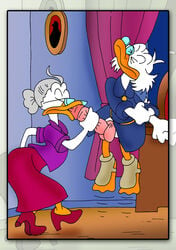 disney ducktales fellatio grandma_duck penis scrooge_mcduck yaoinami