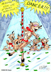 2002 anthro_only christmas dancer ek_goya reindeer rudolph