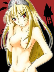 1girls blonde_hair female hime kaibutsu_oujo monster_princess princess_resurrection small_breasts solo tagme