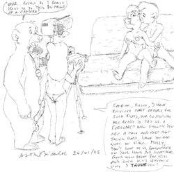 anthro asthexiancal baloo bear cub disney female fur furry kit_cloudkicker male mammal molly_cunningham monochrome nipples penis pussy rebecca_cunningham recording rough_sketch straight tagme talespin