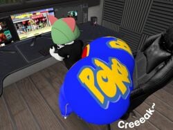 3d 3d_(artwork) alizora anthro anthro_male anthro_only anthropomorphic ass big_booty big_butthole blender blender_(software) butt chair clothed clothed_anthro clothed_femboy clothed_male clothing computer english_text femboy femboy_only furry furry_male furry_only game_controller gaming gaming_chair giant_butt gigantic_ass gigantic_butt girly hips huge_ass huge_butt indoors keyboard keyboard_(computer) male male_only male_pokemon playing_game playing_videogame pokemon pokemon_(species) ralts second_life solo solo_anthro solo_femboy solo_male videogame wide_hips