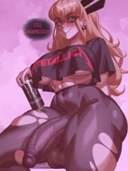 1futa balls breasts clothed clothing dialogue erection futa_only futanari huge_breasts huge_cock human impossible_clothes intersex light-skinned_futa light_skin magik_(illyana_rasputin) magik_(marvel_rivals) marvel marvel_rivals mawiedz mostly_clothed penis revealing_clothes see-through solo text thick_thighs tight_clothing underboob wide_hips