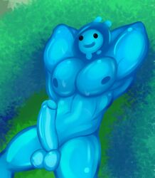 anthro balls erection fortnite goo goo_creature male male_only muscles muscular nipples nude pecs penis rippley slime slurp_(fortnite) solo tagme urbanmonster video_games