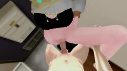 1boy 1girls 3d ahoge animated aung15 blonde_hair blue_eyes blush boobs bottomless broken_english creampie cum_in_pussy english_text french_kiss hoodie indoors indoors_sex kissing laibaht leg_up leggings light-skinned_female light_skin male_pov mikumikudance mmd no_panties nude nude_male pants_down pov pov_kiss pubic_hair raw_sex short_hair sound sound_effects standing_sex tagme thai_text to_be_continued tongue_out two-tone_hair uncensored undressing vaginal_penetration video virtual_youtuber