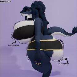 3d 3d_(artwork) anthro ass ass_bigger_than_head azure_(greg) big_ass big_breasts big_butt blender blender_(software) blender_cycles booty_shorts breasts breasts_bigger_than_head dreadlocks evil_container female furry gloves_(marking) greg_(artist) hotpants huge_ass huge_breasts huge_butt hyper hyper_ass hyper_breasts looking_at_viewer meme motion_lines multicolored_body oc original_character sergal socks_(marking) thick_thighs thighs tight_clothing tube_top tubetop voluptuous voluptuous_female
