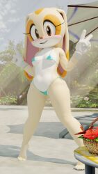 cream the rabbit from sonic (series) by twintails3d