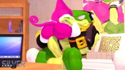 1femboy 2boys 3d 3d_animation anal anal_sex animated balls big_ass big_balls big_penis bouncing_on_penis boyfriends chaotix computer couple crocodilian dick_on_ass dildo_in_background espio_the_chameleon femboy gay gay_sex living_room male mobian mobian_(species) penis plapping reptile silvertilver sitting_on_lap sonic_(series) sonic_the_hedgehog_(series) tagme vector_the_crocodile video yaoi