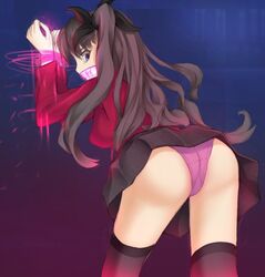 bad_id bad_pixiv_id bondage bound fate/stay_night fate_(series) female gag gagged imminent_rape kagyakusetsu tohsaka_rin