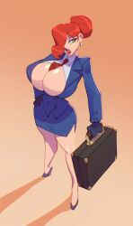 big_breasts bigdad breasts cleavage disney jessica_rabbit large_ass large_breasts lawyer office_lady red_hair thick_thighs who_framed_roger_rabbit
