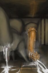 caramel lizard (rain world) from mythology by corvidtree
