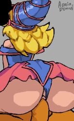1boy 1girls 2d adriademon animated areolae artist_name artist_watermark blank_background blonde-haired_female blonde_female blonde_hair blonde_hair_female blue_panties blue_panties_aside breasts breasts_out cowgirl_position cum cum_outside cumshot dark_magician_girl fade_to_black fat_ass female flashing_breasts gray_background huge_areolae longer_than_10_seconds looking_at_viewer loop looping_animation male musi_cassie nds nipples panties panties_aside penetration penis penis_in_pussy pixel_animation pixel_art pull_out pull_out_before_ejaculation pulling_out_breasts pussy riding_penis sex shorter_than_30_seconds smiling_female sound straight tagme vagina vaginal_penetration vaginal_sex vertical_video video yu-gi-oh! yu-gi-oh_card