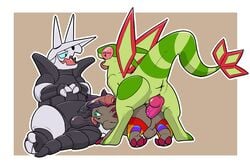 2019 3boys aggron alternate_color anal anal_sex anthro checker claws digital_media_(artwork) erection fellatio feral flygon fur furry group group_sex hair hi_res horn lechecker male male_only male_penetrating nintendo nude open_mouth oral original_character penetration penis pokémon_(species) pokemon pokemon_(species) pokemon_bw pokemon_rse sex simple_background smile spitroast testicles threesome tongue video_games wings zoroark