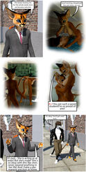 3d absurd_res breasts caracal caracal_(genus) clothing comic digital_media_(artwork) eric_caracal felid feline female fisk_black hi_res littlefisky male mammal mother mother_and_child mother_and_son muscular pantherine parent parent_and_child penis pussy son straight suit young